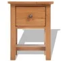 Mesita de noche de madera de roble maciza 36x30x47 cm de vidaXL, Mesitas de noche - Ref: Foro24-243930, Precio: 112,42 €, Des...