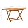 Mesa de jardín plegable madera maciza de acacia 160x85x75 cm de vidaXL, Mesas de jardín - Ref: Foro24-313324, Precio: 193,38 ...