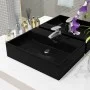 Black ceramic sink with tap hole 51.5x38.5x15 cm by vidaXL, Sinks - Ref: Foro24-142741, Price: 94,27 €, Discount: %
