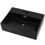 Black ceramic sink with tap hole 51.5x38.5x15 cm by vidaXL, Sinks - Ref: Foro24-142741, Price: 94,27 €, Discount: %
