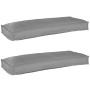 Juego de Cojines para Palets 2 pcs Gris 100 x 40 x 8 cm en Decoración | Comprar online en Foru.es