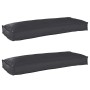 Juego de Cojines para Palets 2 pcs Negro 100 x 40 x 8 cm en Decoración | Comprar online en Foru.es