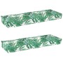 Juego de Cojines para Palets Floral 2 pcs Patrón de hoja en Decoración | Comprar online en Foru.es