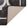 Alfombra lavable antideslizante negro y blanco 80x300 cm en Alfombras | Comprar online en Foru.es