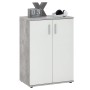 FMD Armario/baúl con 2 puertas blanco y gris de FMD, Armarios roperos - Ref: Foro24-428684, Precio: 124,52 €, Descuento: %