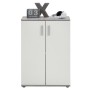 FMD Armario/baúl con 2 puertas blanco y gris de FMD, Armarios roperos - Ref: Foro24-428684, Precio: 124,52 €, Descuento: %
