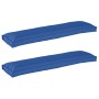Juego de Cojines para Palets 2 pcs Azul Royal 150 x 40 x 8 cm en Decoración | Comprar online en Foru.es