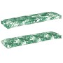 Juego de Cojines para Palets Floral 2 pcs Patrón de hoja en Decoración | Comprar online en Foru.es