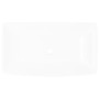 Lavabo lujoso rectangular ceráminca blanco 71x39 cm de vidaXL, Lavabos - Ref: Foro24-140691, Precio: 108,85 €, Descuento: %
