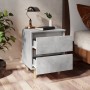 Mesita de noche con patas madera pino gris hormigón 40x35x50 cm de vidaXL, Mesitas de noche - Ref: Foro24-805859, Precio: 45,...