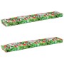 Juego de Cojines para Palets Floral 2 pcs Jungla tropical en Decoración | Comprar online en Foru.es