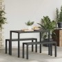 Conjunto de Comedor de Jardín con cojín 3 pcs Antracita Acero en Bancos de jardín | Comprar online en Foru.es