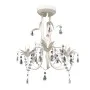 Lámpara colgante araña de cristal elegante blanca de vidaXL, Lámparas de araña - Ref: Foro24-240686, Precio: 54,95 €, Descuen...