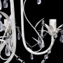 Lámpara colgante araña de cristal elegante blanca de vidaXL, Lámparas de araña - Ref: Foro24-240686, Precio: 53,81 €, Descuen...