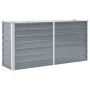 Arriate elevado de jardín acero galvanizado gris 160x40x77 cm de vidaXL, Maceteros y jardineras - Ref: Foro24-44848, Precio: ...