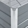 Arriate elevado de jardín acero galvanizado gris 160x40x77 cm de vidaXL, Maceteros y jardineras - Ref: Foro24-44848, Precio: ...