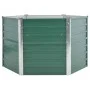 Arriate de jardín de acero galvanizado verde 129x129x77 cm de vidaXL, Maceteros y jardineras - Ref: Foro24-44857, Precio: 64,...