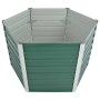 Arriate de jardín de acero galvanizado verde 129x129x77 cm de vidaXL, Maceteros y jardineras - Ref: Foro24-44857, Precio: 57,...