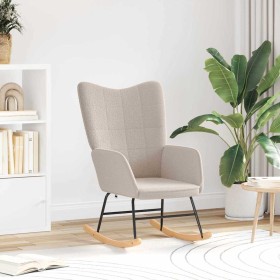 Mecedora Gris Claro Tela Sherpa en Sillones | Comprar online en Foru.es