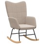 Mecedora Gris Claro Tela Sherpa en Sillones | Comprar online en Foru.es