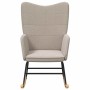Mecedora Gris Claro Tela Sherpa en Sillones | Comprar online en Foru.es