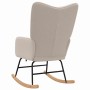 Mecedora Gris Claro Tela Sherpa en Sillones | Comprar online en Foru.es