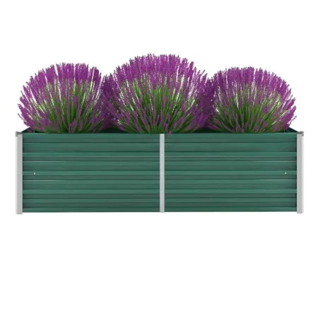 Grünes Gartenbett aus verzinktem Stahl 160x40x45 cm von vidaXL, Töpfe und Pflanzgefäße - Ref: Foro24-44851, Preis: 39,03 €, R...