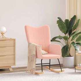 Mecedora Rosa Tela Sherpa en Sillones | Comprar online en Foru.es