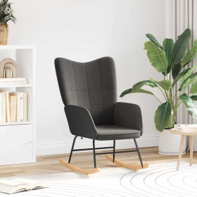 Mecedora Gris oscuro Tela Sherpa en Sillones | Comprar online en Foru.es