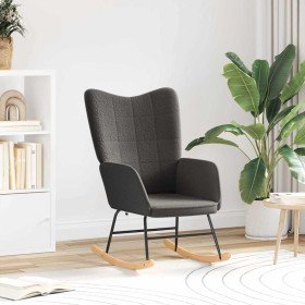 Mecedora Gris oscuro Tela Sherpa en Sillones | Comprar online en Foru.es