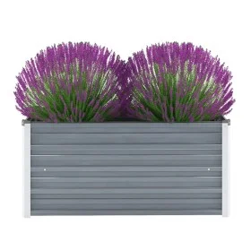 Gray galvanized steel garden bed 100x40x45 cm by vidaXL, Pots and planters - Ref: Foro24-44854, Price: 37,68 €, Discount: %
