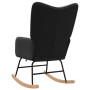 Mecedora Negro Tela Sherpa en Sillones | Comprar online en Foru.es