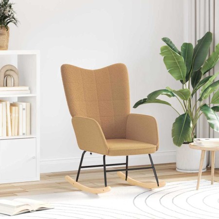 Mecedora Beige Tela Sherpa en Sillones | Comprar online en Foru.es