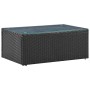 Set de muebles de jardín 4 pzas y cojines ratán sintético negro de vidaXL, Conjuntos de jardín - Ref: Foro24-46105, Precio: 4...