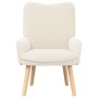 sillón Crema 63 x 67 x 94 cm Tela Sherpa en Sillones | Comprar online en Foru.es