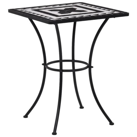 Mesa bistró de mosaico cerámica negro y blanco 60 cm de vidaXL, Mesas de jardín - Ref: Foro24-46707, Precio: 103,67 €, Descue...