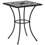 Mesa bistró de mosaico cerámica negro y blanco 60 cm de vidaXL, Mesas de jardín - Ref: Foro24-46707, Precio: 101,80 €, Descue...