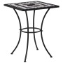 Mesa bistró de mosaico cerámica negro y blanco 60 cm de vidaXL, Mesas de jardín - Ref: Foro24-46707, Precio: 103,67 €, Descue...