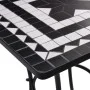Mesa bistró de mosaico cerámica negro y blanco 60 cm de vidaXL, Mesas de jardín - Ref: Foro24-46707, Precio: 101,80 €, Descue...