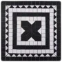 Mesa bistró de mosaico cerámica negro y blanco 60 cm de vidaXL, Mesas de jardín - Ref: Foro24-46707, Precio: 101,80 €, Descue...