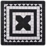 Mesa bistró de mosaico cerámica negro y blanco 60 cm de vidaXL, Mesas de jardín - Ref: Foro24-46707, Precio: 103,67 €, Descue...