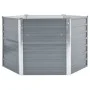 Arriate de jardín de acero galvanizado gris 129x129x77 cm de vidaXL, Maceteros y jardineras - Ref: Foro24-44856, Precio: 55,5...