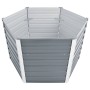 Arriate de jardín de acero galvanizado gris 129x129x77 cm de vidaXL, Maceteros y jardineras - Ref: Foro24-44856, Precio: 57,8...