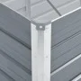 Arriate de jardín de acero galvanizado gris 129x129x77 cm de vidaXL, Maceteros y jardineras - Ref: Foro24-44856, Precio: 55,5...