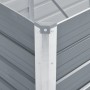 Arriate de jardín de acero galvanizado gris 129x129x77 cm de vidaXL, Maceteros y jardineras - Ref: Foro24-44856, Precio: 57,8...