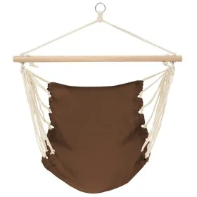 Hammock Chair 100 x 80 cm Brown Cotton by vidaXL, Hammocks - Ref: Foro24-40354, Price: 34,24 €, Discount: %
