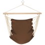Hamaca Silla 100 x 80 cm Algodón Marrón de vidaXL, Hamacas - Ref: Foro24-40354, Precio: 32,88 €, Descuento: %