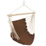 Hamaca Silla 100 x 80 cm Algodón Marrón de vidaXL, Hamacas - Ref: Foro24-40354, Precio: 32,88 €, Descuento: %