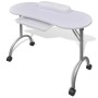 Mesa de manicura plegable con ruedas blanco de vidaXL, Juegos de útiles para manicura - Ref: Foro24-110124, Precio: 87,25 €, ...