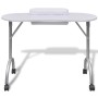 Mesa de manicura plegable con ruedas blanco de vidaXL, Juegos de útiles para manicura - Ref: Foro24-110124, Precio: 87,25 €, ...